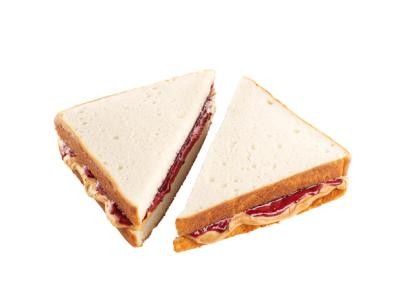 Peanut butter and jelly sandwich cake