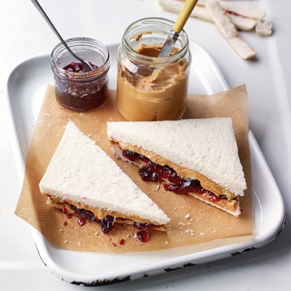 Peanut butter and jelly sandwich