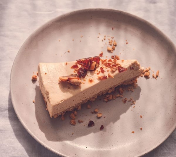 Peanut butter and pretzel cheesecake