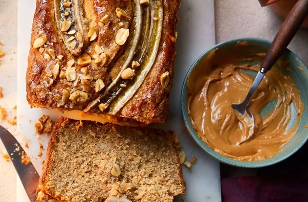 Peanut butter banana bread
