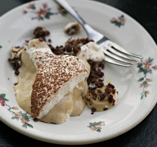 Peanut butter banana cream pie