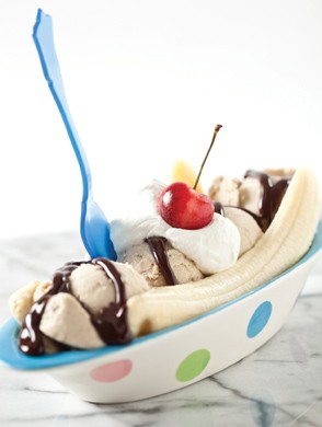 Peanut butter banana ice cream