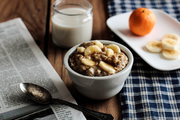 Peanut butter banana oatmeal