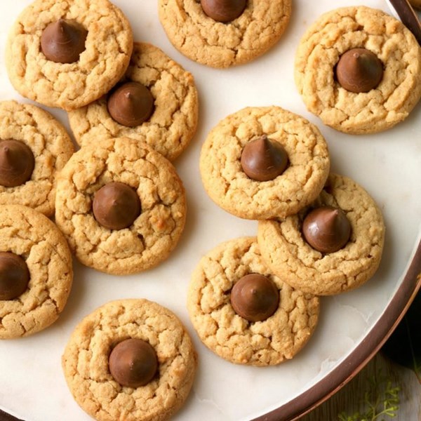 Peanut butter blossom cookies