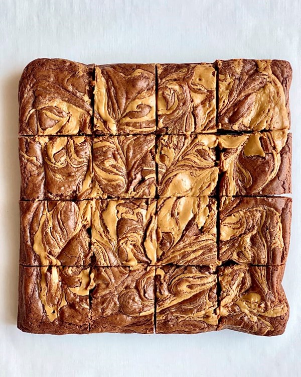 Peanut butter brownies