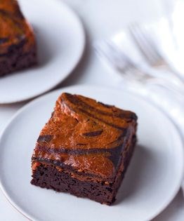 Peanut butter caramel swirl brownies