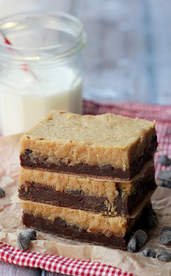 Peanut butter cheesecake brownie bars recipe Eat Your Books