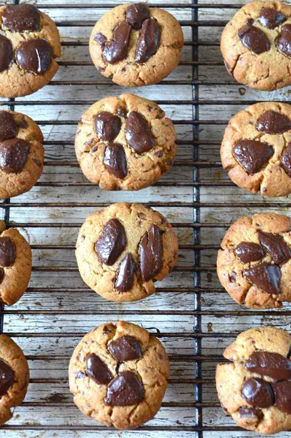 Peanut butter chocolate chip cookies with a kick of chilli