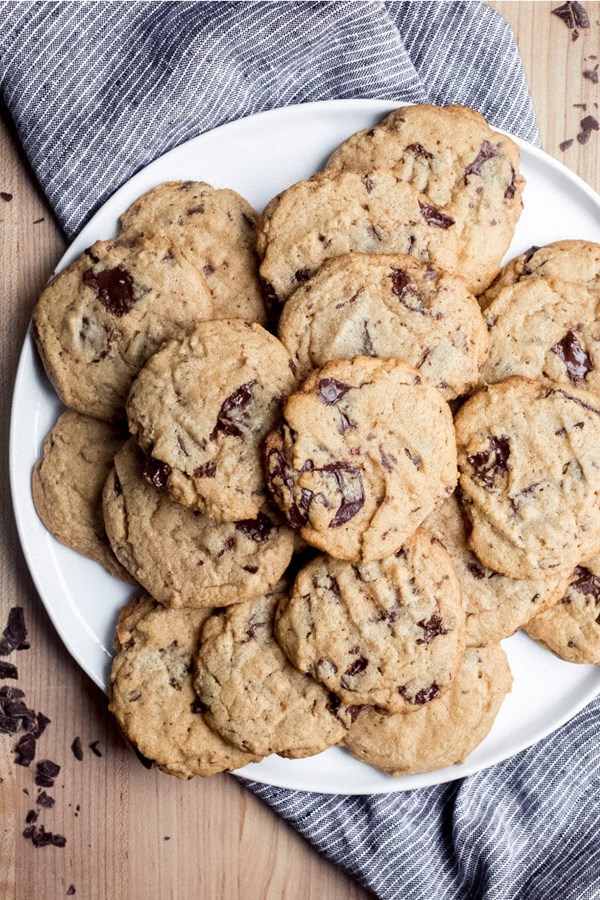Peanut butter-chocolate chunk cookies