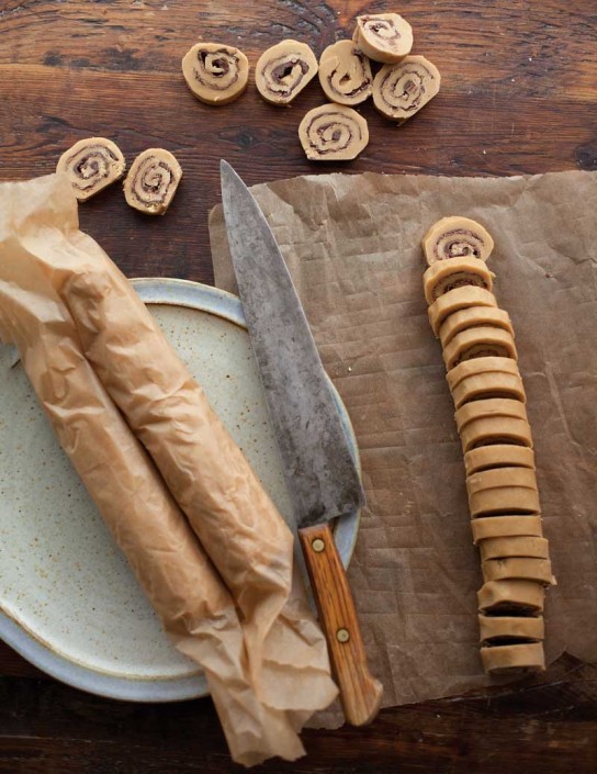 Peanut butter-chocolate swirls