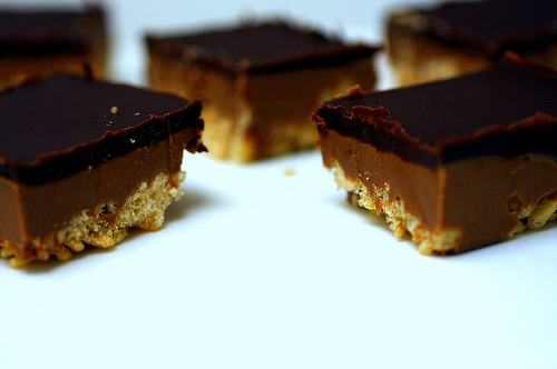 Peanut butter crispy bars