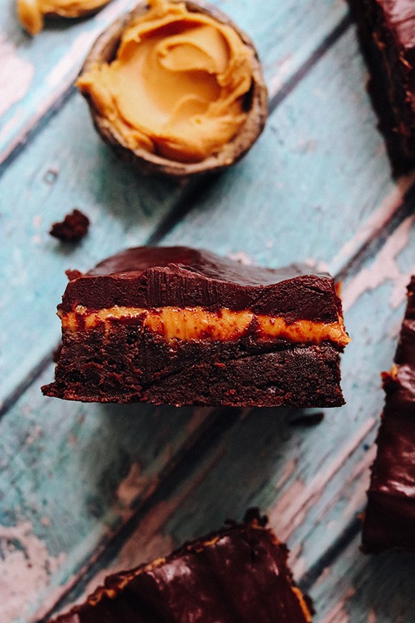 Peanut butter crunch brownies
