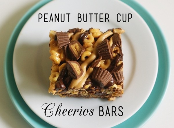 Peanut butter cup Cheerios bars