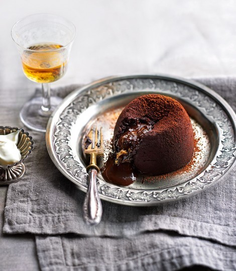 Peanut butter cup chocolate fondants