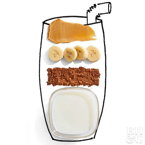 Peanut butter cup smoothies