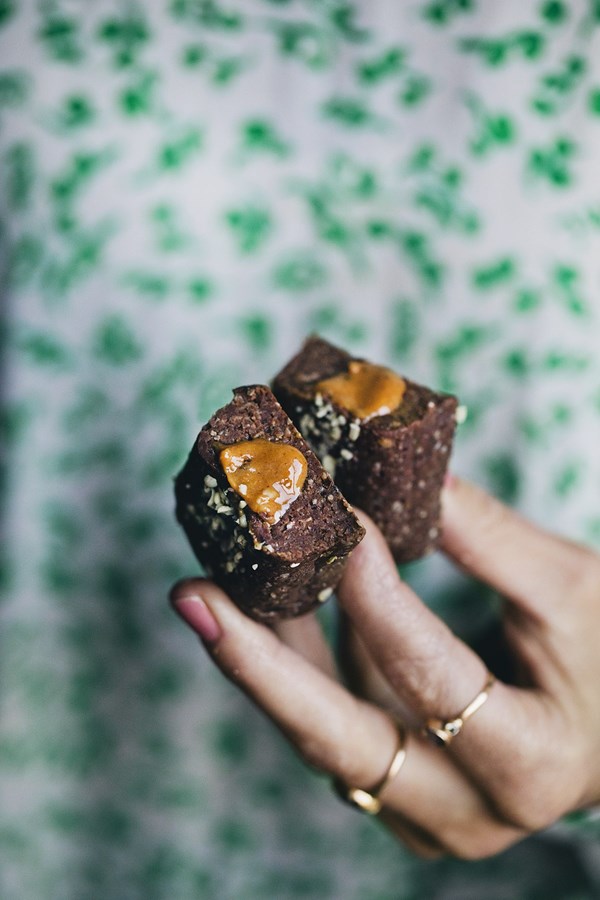 Peanut butter filled protein bars