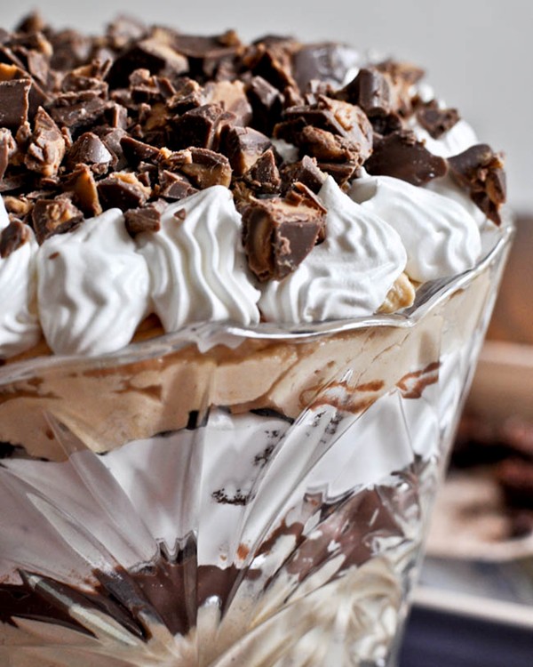 Peanut butter fudge brownie trifle recipe Eat Your Books