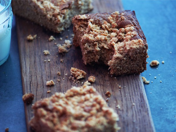 Peanut butter granola snack cake