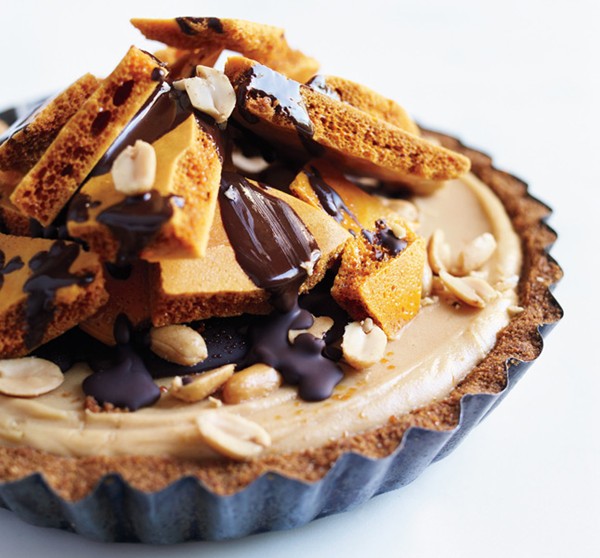 Peanut butter honeycomb pie