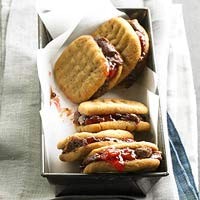 Peanut butter, jelly, and brownie cookies