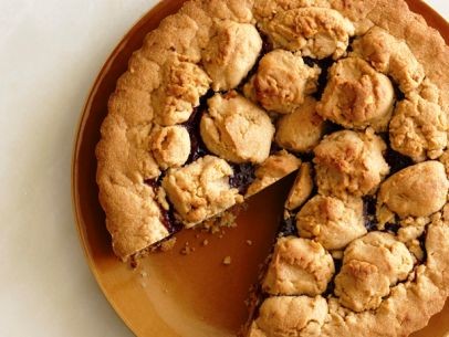 Peanut butter-jelly tart