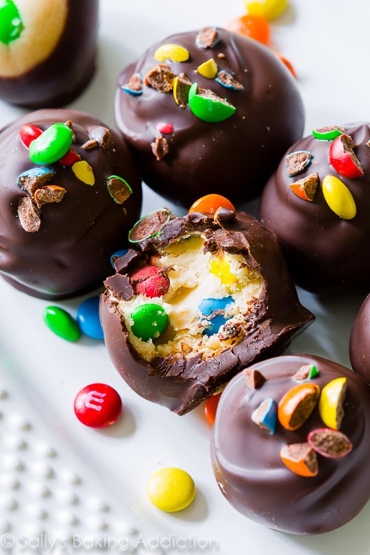 Peanut butter M&M's truffles