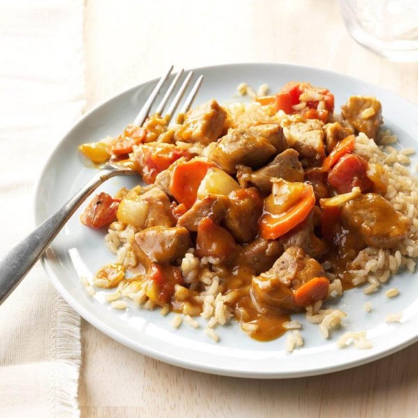 Peanut butter pork curry 