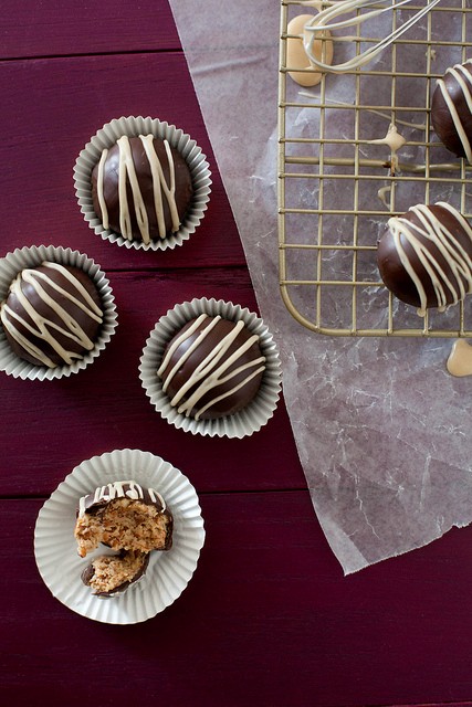 Peanut butter pretzel truffles