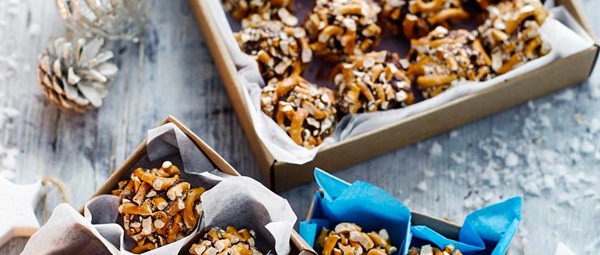 Peanut butter pretzel truffles