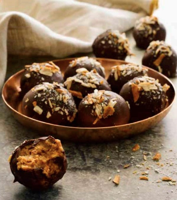 Peanut butter pretzel truffles 