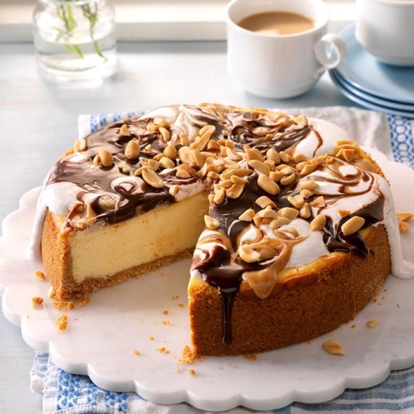 Peanut butter rocky road cheesecake