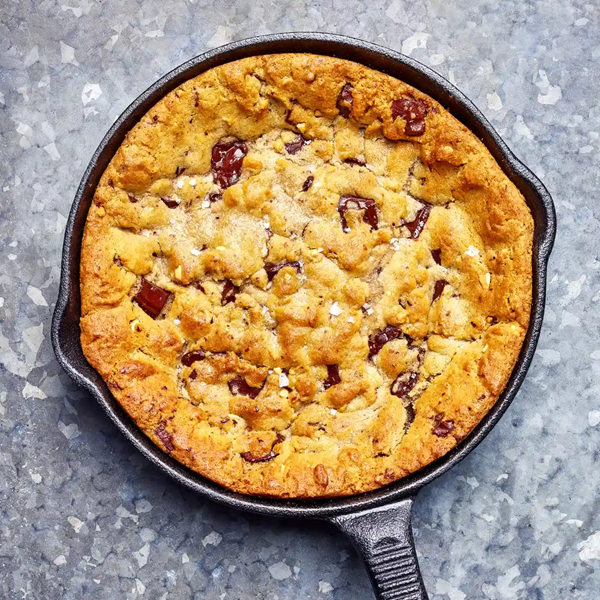 Peanut butter skillet cookie