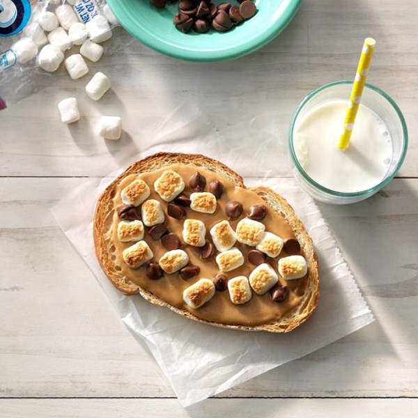 Peanut butter s'mores sandwich