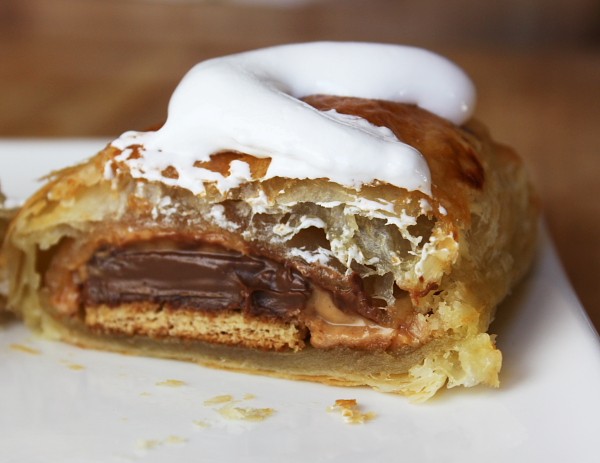 Peanut butter-s'mores turnovers