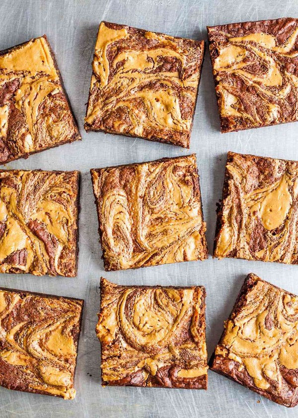 Peanut butter swirl brownies