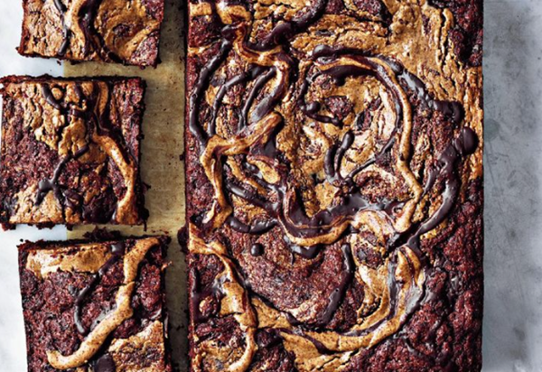 Peanut butter swirl brownies
