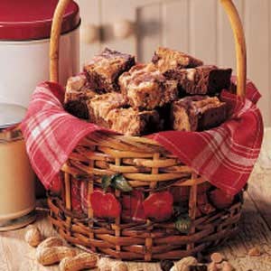 Peanut butter swirl brownies
