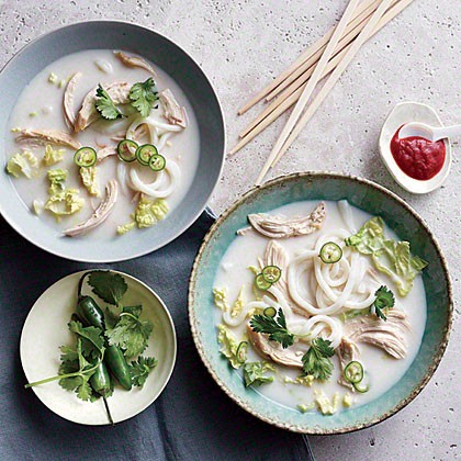 Peanut chicken noodle soup