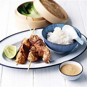 Peanut chicken with rice