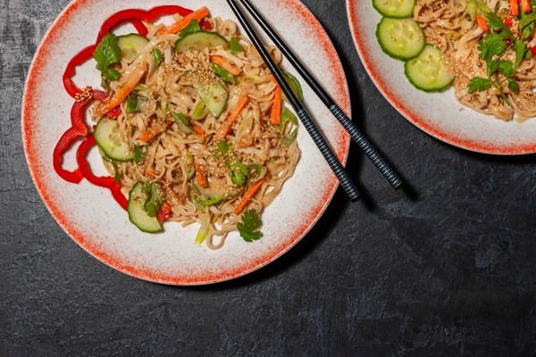 Peanut noodles