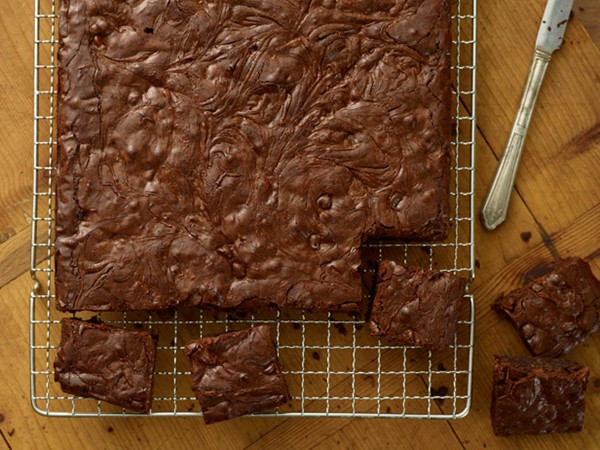 Peanut swirl brownies