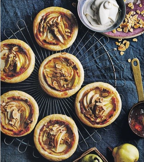 Pear & almond galettes