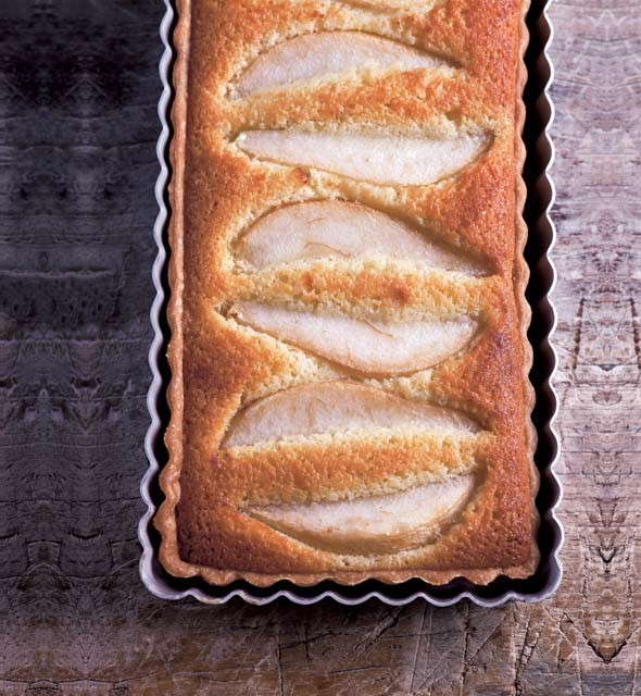 Pear & almond tart