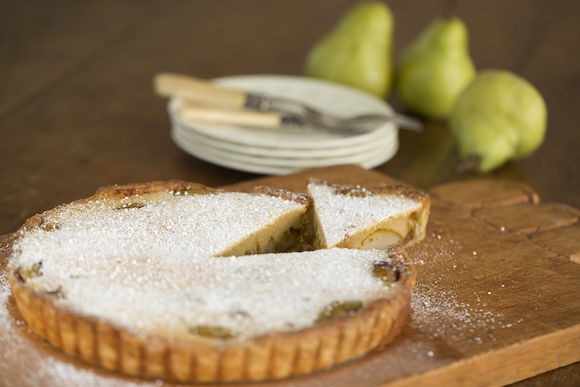 Pear & brown sugar tart