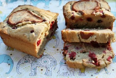 Pear & cranberry bread