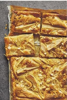 Pear & frangipane tart