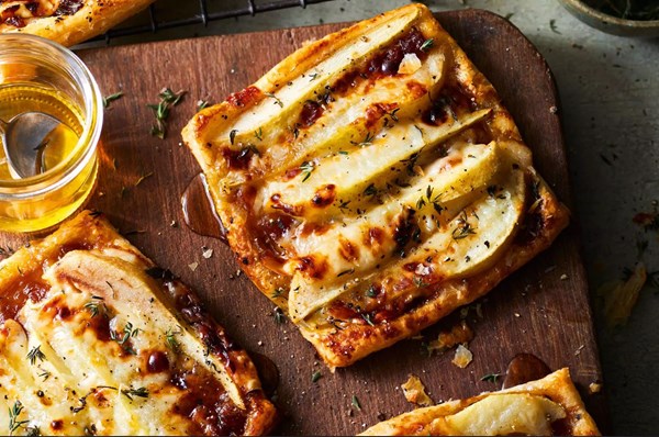 Pear & Gruyère tarts