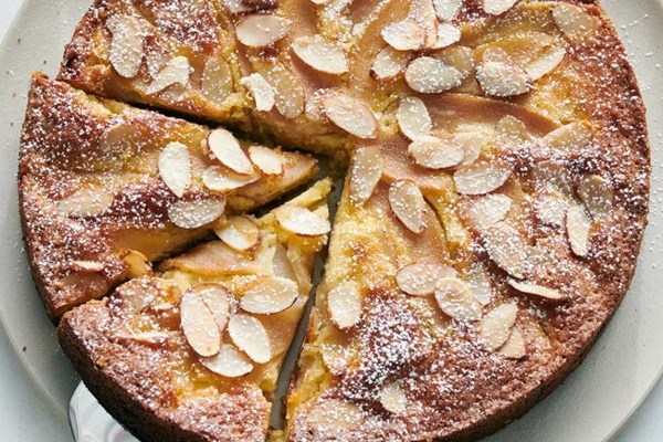 Pear-almond cake