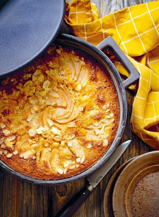 Pear and almond cake
