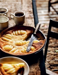 Pear and almond tart